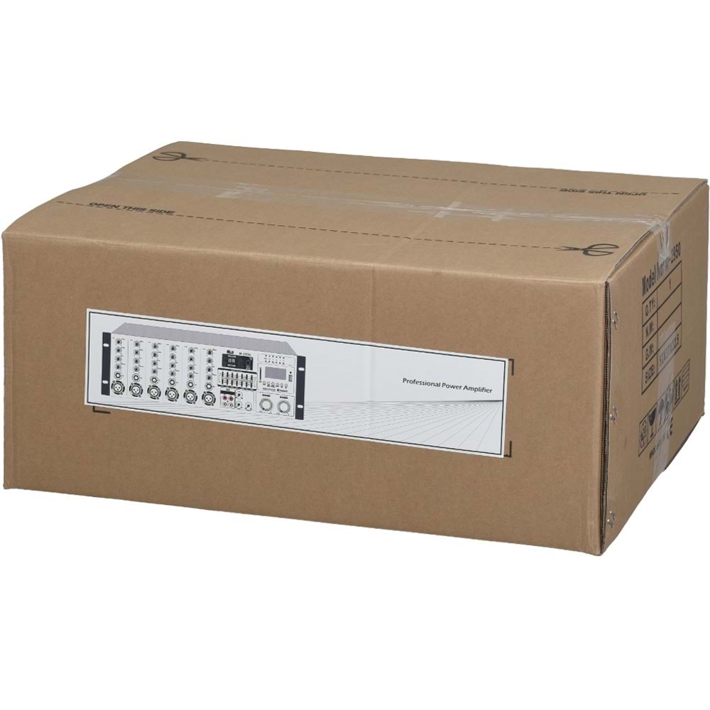 WÖLLER 2X500W 6 Kanal 70-100v 8 Ohm 99 Dsp Efekt Mixer Amfi W-2950