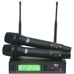 WÖLLER Uhf İki El Anti Feedback Dijital Kablosuz Mikrofon W-302 EE