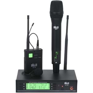 WÖLLER Uhf 1 El 1 Yaka Anti Feedback Dijital Kablosuz Mikrofon W-302 EY