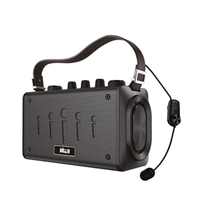 WÖLLER 100W Bluetooth ve USB Girişli Tek Headset Mikorfonlu Şarjlı Portatif Amfi W-600 H