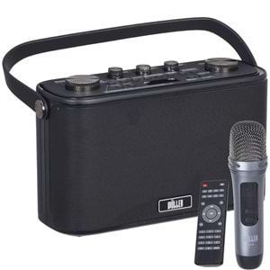 WÖLLER 150W Bluetooth ve USB Girişli Tek El Kayıtlı Şarjlı Portatif Amfi W-612 E