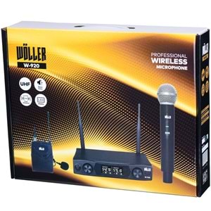 WÖLLER Uhf 1 El 1 Yaka Kablosuz Mikrofon W-920 EY