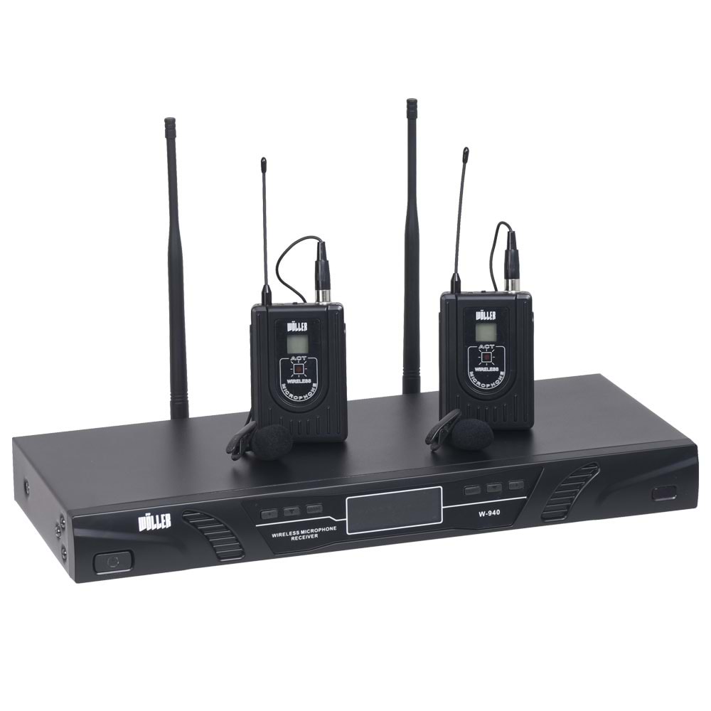 WÖLLER Uhf 2 Yaka Kablosuz Mikrofon W-940 YY