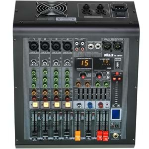 WÖLLER 4 Kanal 2X350W USB - Bluetooth lu +48V 16 Dsp Efect Power Mixer W4-R700