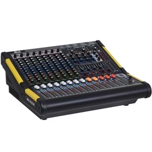 WÖLLER 8 Kanal 2X350W Usb-Bt Power Mixer W8-R700 FX