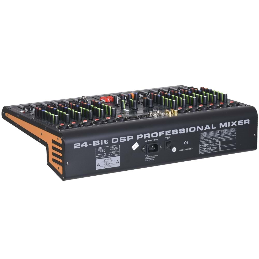 WÖLLER 12 Kanal Usb-Bt 99 Dsp Efect Deck Mixer WDM-12