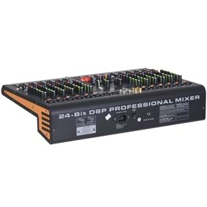 WÖLLER 12 Kanal Usb-Bt 99 Dsp Efect Deck Mixer WDM-12