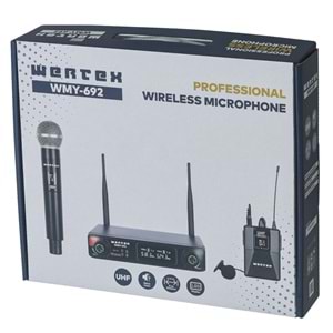 WERTEX Uhf 1 El 1 Yaka Kablosuz Mikrofon WMY-692 EY