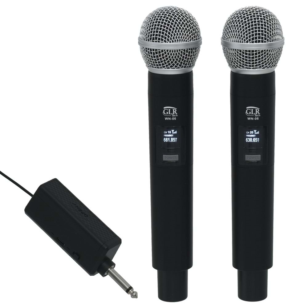 GLRTECH UHF 2 El Kablosuz Mikrofon WN-06 EE