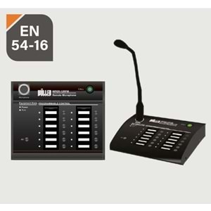 WÖLLER EN54 12 Bölgeli Mikrofon WPER-12 RPM