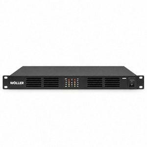 WÖLLER EN54 2 Kanal 2X200 W 70-100V ve 4-16 OHM Power Amplifikatör WPER-2400 EN