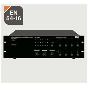 WÖLLER EN54 250W 100V 6 Bölge Kontrollü Evac Router Amfi WPER-6250 RT