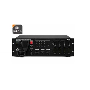 WÖLLER EN54 500W 100V 8 Bölge Kontrollü EN54 Evac Amfi WPER-8500