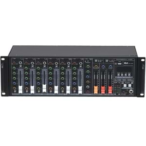 WÖLLER 8 Mono 1 Stereo Giriş 10 Kanal Rack Tipi Deck Mixer WR-1000