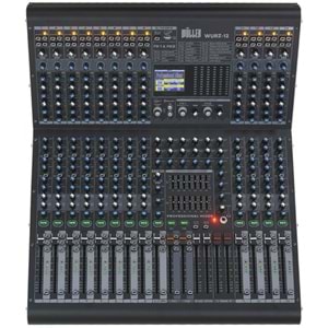 WÖLLER 12 Kanal 8 Aux 99 DSP USB Bluetooth Deck Mixer WURZ-12