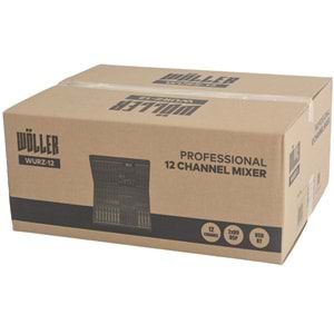 WÖLLER 12 Kanal 8 Aux 99 DSP USB Bluetooth Deck Mixer WURZ-12