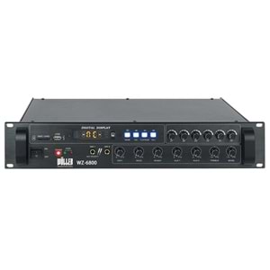 WÖLLER 800W 100V 6 Bölge Kontrollü Usb-Sd-Bt Amfi WZ-6800
