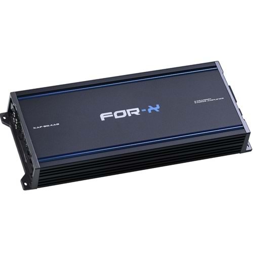 FOR-X 4 Kanal 4*250W Bas Kontrollü Oto Amfisi XAP-80,4 AB