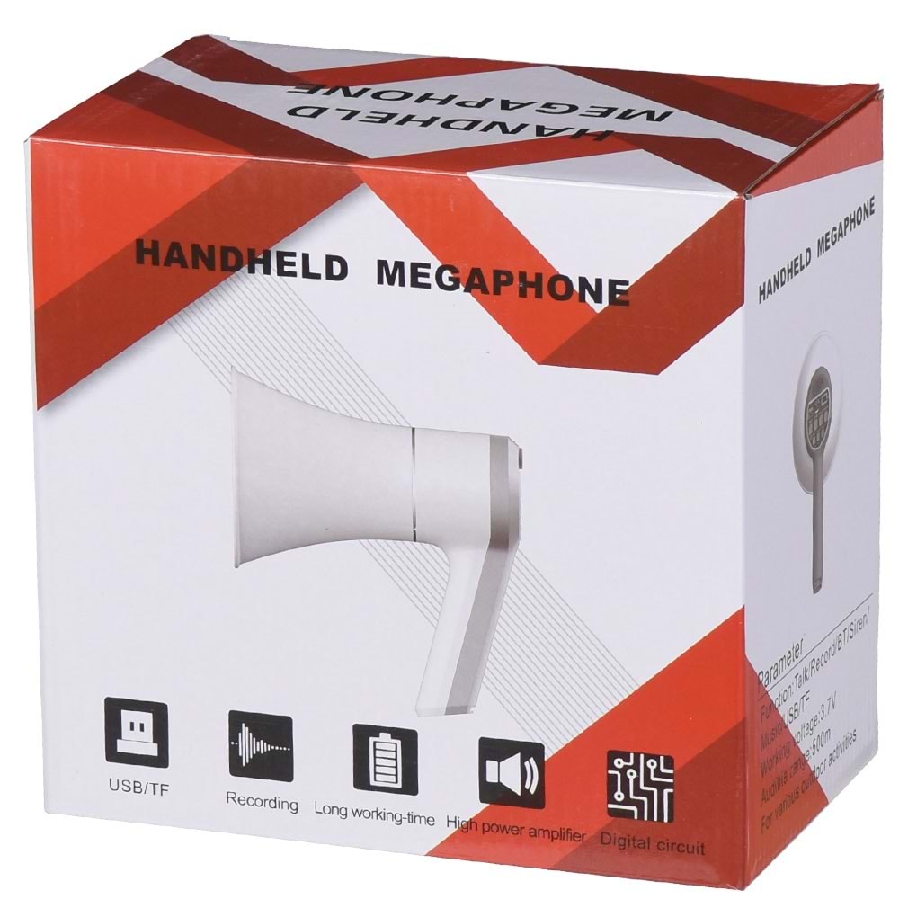 IFOX 30W USB Girişli Kayıtlı El Megafonu XF-30