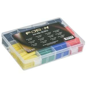 FOR-X 530 Adet Çeşitli Ölçülerde Isı İle Daralan Makaron XHS-530