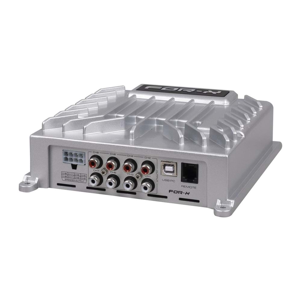 FOR-X 8 Kanal DSP Amfi 60W RMS 31 Band EQ Profesyonel Araç Ses İşlemcisi XQ-4860 DSP