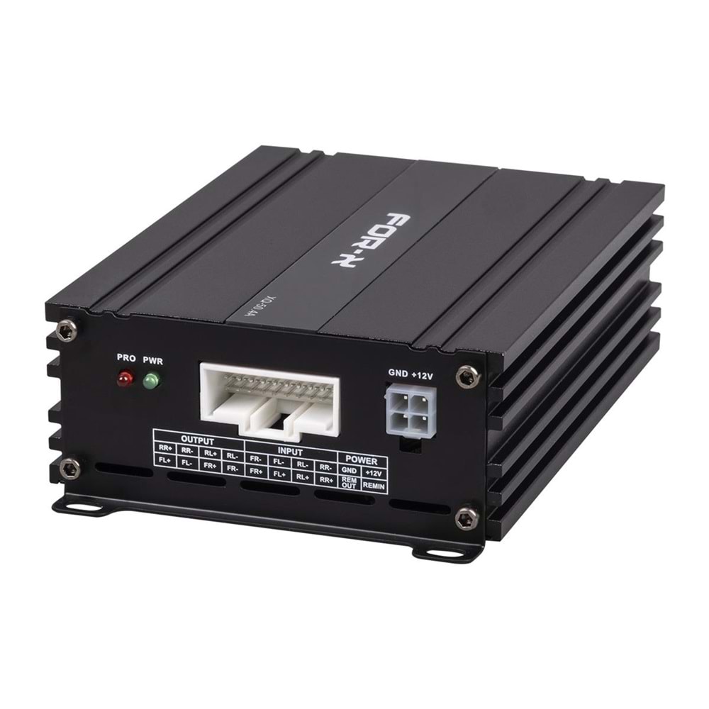 FOR-X 4 Kanal Amfi 50W RMS Android Oem Uyumlu Tak Çalıştır Oto Ses Amplifikatör XQ-50.4A
