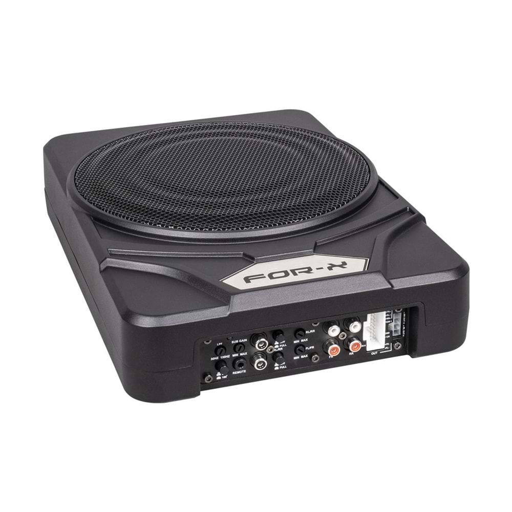 FOR-X 9 İnç Aktif Subwoofer 4.1 Kanal Amfili Koltuk Altı Oto Bass Hoparlör XSW-9 4.1