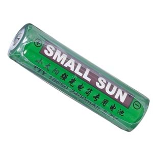 SMALL Sun Yeşil 18650 Pil XTY-18650
