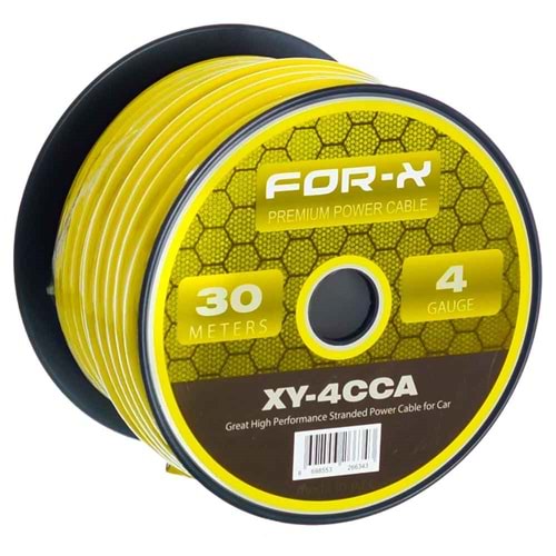 FOR-X 4 Ga Cca Power Kablo 30-Mt Lik Top XY-4 CCA