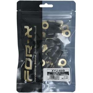 FOR-X 4 GA 20 Adet Siyah Yuvarlak İzoleli Kablo Yüksüğü XYU-48B