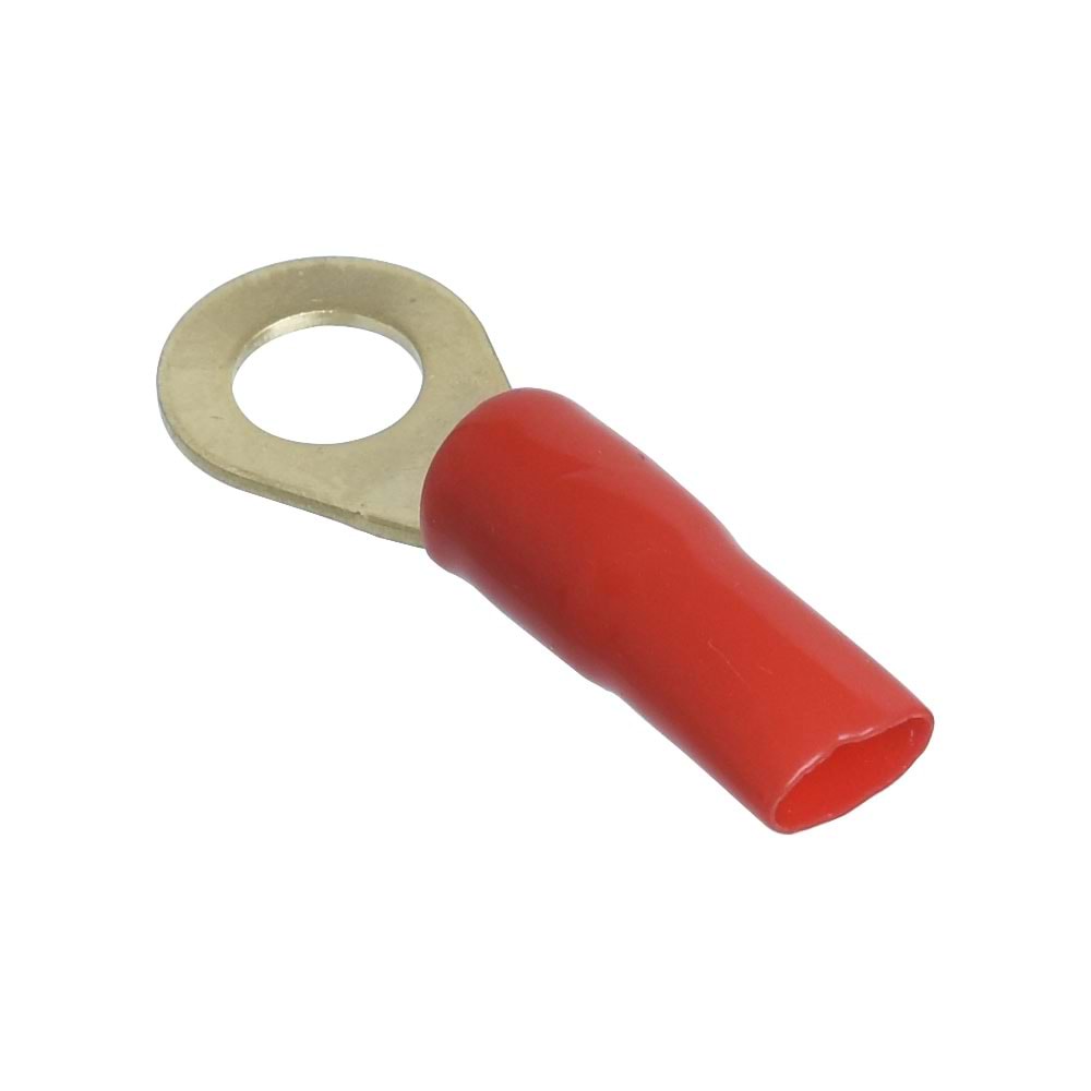 FOR-X 8 GA 50 Adet Kırmızı Yuvarlak İzoleli Kablo Yüksüğü XYU-88R