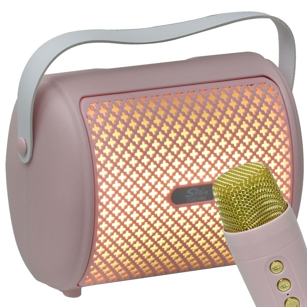 POLYGOLD 4'' Bluetooth ve USB Girişli Radyo Wireles Mik. Ses Sistemi ZQS-1482
