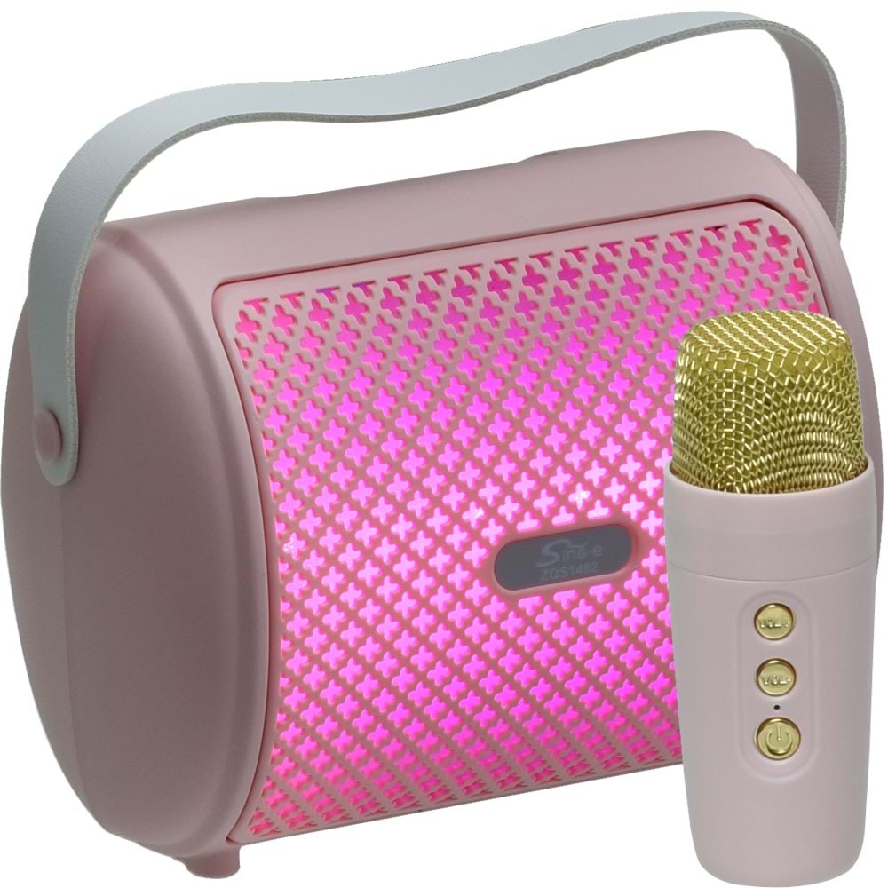 POLYGOLD 4'' Bluetooth ve USB Girişli Radyo Wireles Mik. Ses Sistemi ZQS-1482